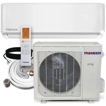 Pioneer® 36,000 BTU 17.5 SEER2 Ductless Mini-Split Inverter+ Air Conditioner Heat Pump System Full Set 230V